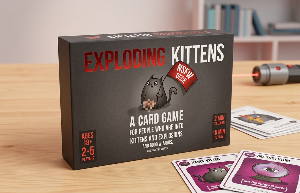 Exploding Kittens NSFW Deck Adult Party Card Game (Ages 18+ / 2-5 Players)