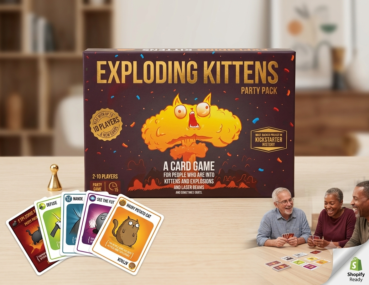 Exploding Kittens Party Pack Card Game for Kids, Teens & Adults (2-10 Players)