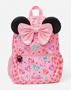 Smiggle Minnie Mouse 16 Inch Kids Backpack | Pink Glitter Bow School Bag for Girls