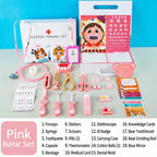 Wooden Doctor Themed Toy Set for Kids – Pretend Play Medical Role Play Kit