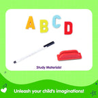 Funskool Giggles Draw N Write Desktop Slate, 4 in 1 Double Sided Board