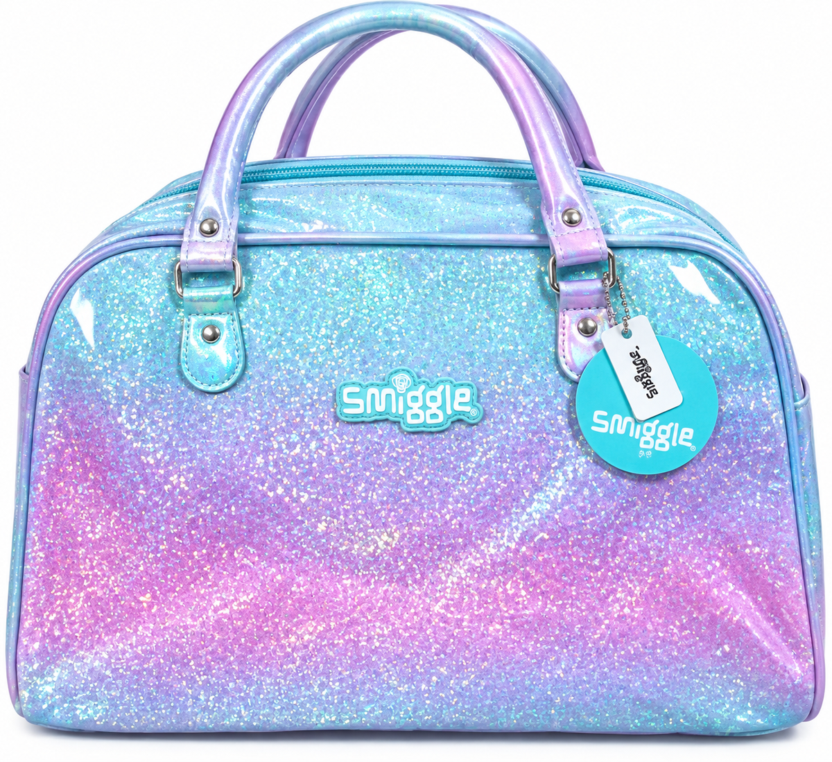 Smiggle Travel Duffel Bag | Kids Weekender Bag with Adjustable Shoulder Strap & 43cm Large Capacity