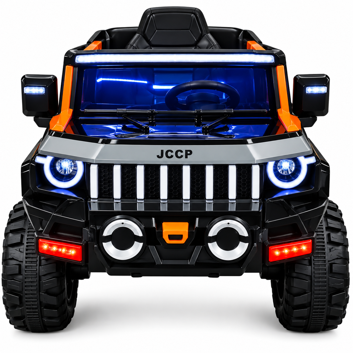 JCCP 4x4 Kids Electric Ride-On Jeep | 12V Battery Operated Off-Road Car with LED Lights
