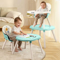 R for Rabbit Cherry Berry Tusky High Chair For Kids 3-in-1 Convertible with Detachable & Adjustable Food Tray - Green Cream