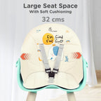 R for Rabbit Cherry Berry Tusky High Chair For Kids 3-in-1 Convertible with Detachable & Adjustable Food Tray - Green Cream