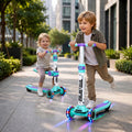 R For Rabbit Road Runner Stellar Duo 2 in 1 Kick Scooter with Attachable Seat Green Purple