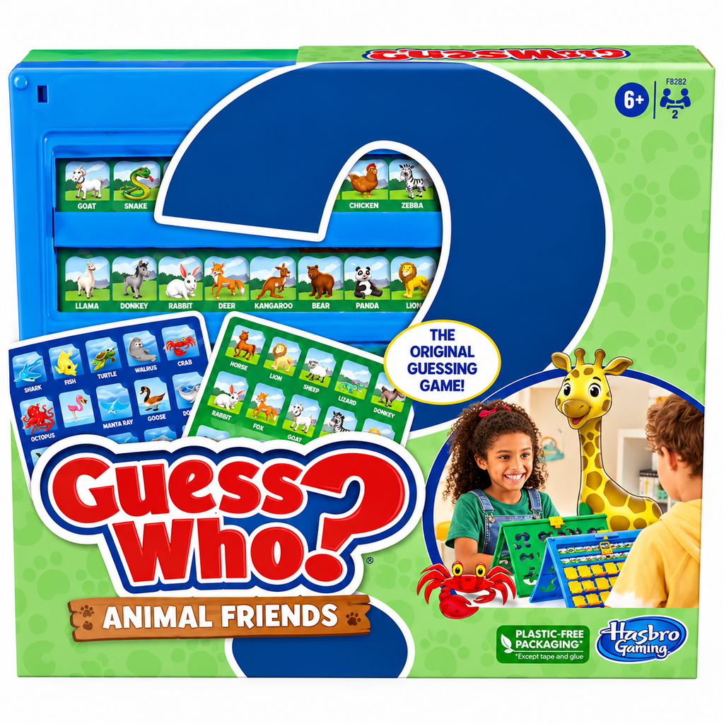 Guess Who? Animal Friends – Original Guessing Game by Hasbro | 2 Players, Ages 6+