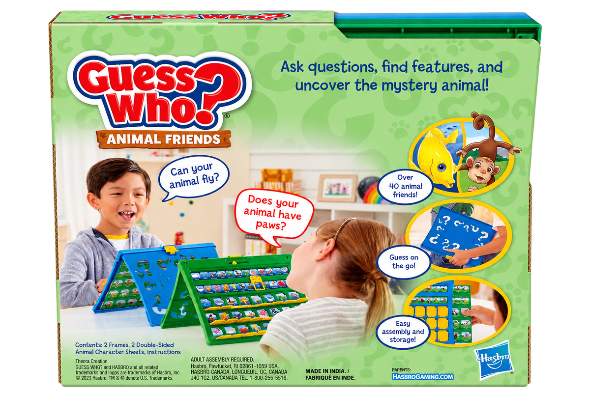 Guess Who? Animal Friends – Original Guessing Game by Hasbro | 2 Players, Ages 6+