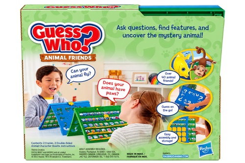 Guess Who? Animal Friends – Original Guessing Game by Hasbro | 2 Players, Ages 6+