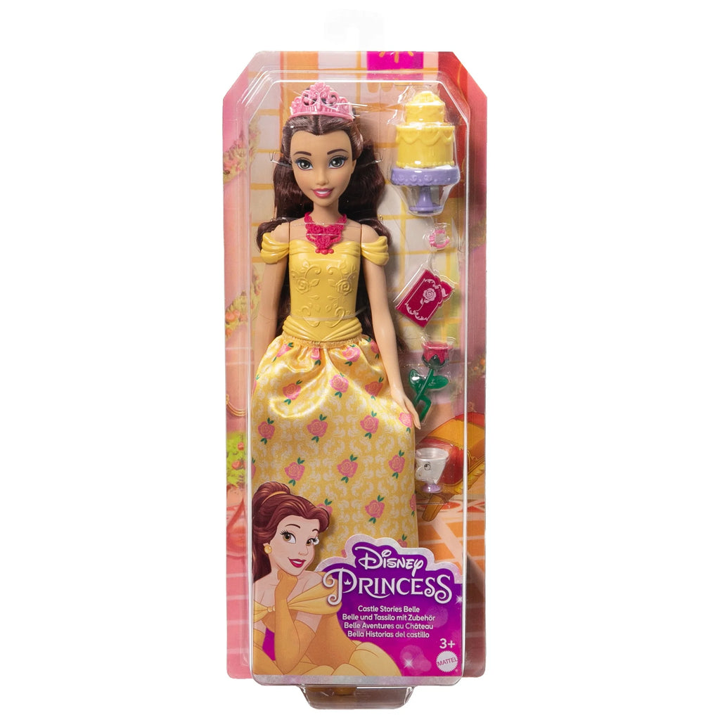 Disney Princess Belle Castle Stories Doll with Accessories | Beauty and the Beast Princess Doll | 3+ Years