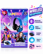HUNTRIX Wireless Bluetooth Headphones for Kids – Foldable Music Headset, Portable Design, Ages 3+