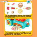 FiveStar Kitchen Pretend Play Plastic Toy Gas Stove Set Kids Cooking Tableware Play Set