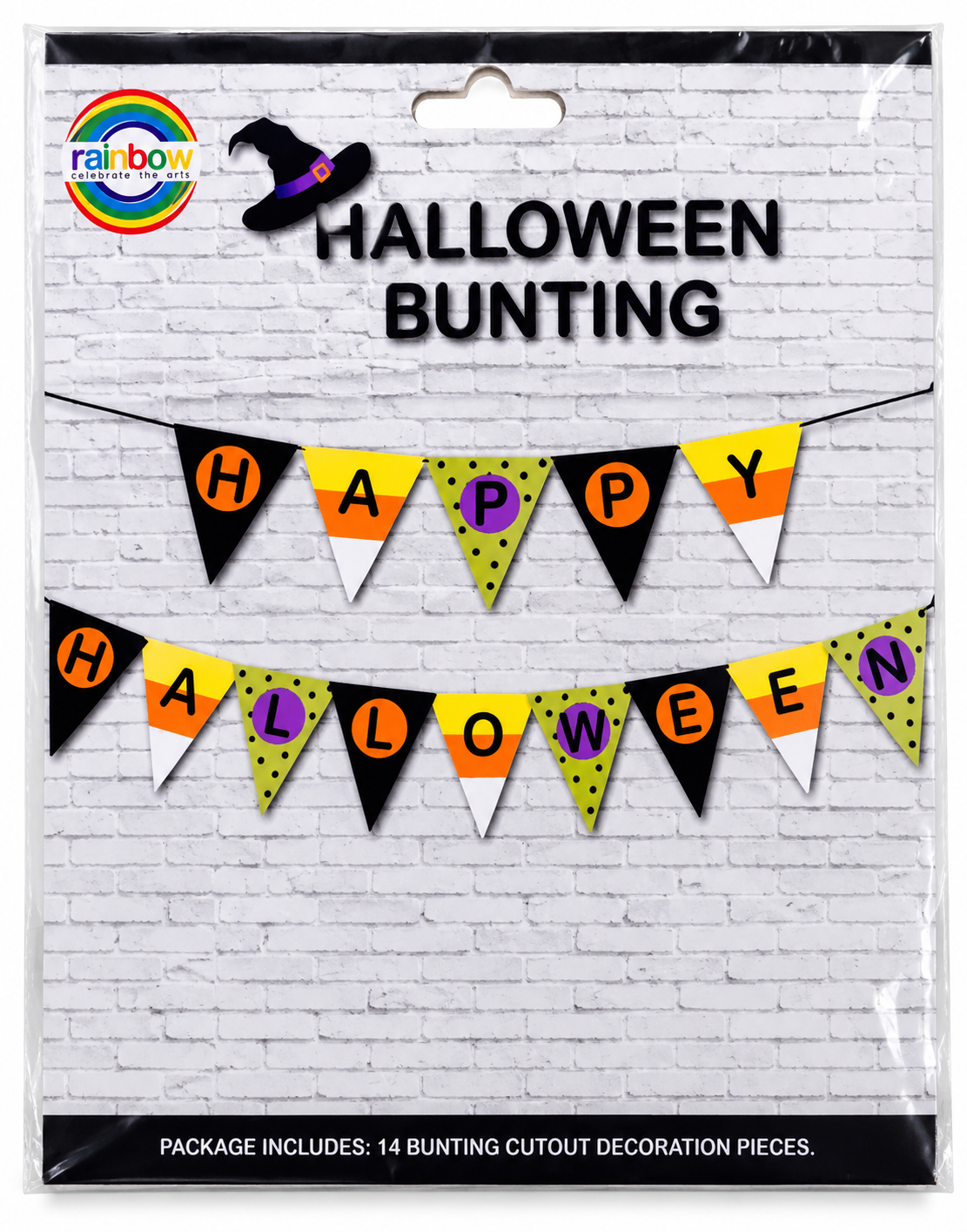Halloween Happy Halloween Bunting – 14-Piece Party Decoration