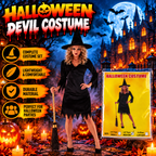 Halloween Witch Costume for Kids – Black Witch Dress Costume, 4–6 Years