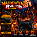 Black Horned Demon Halloween Headband