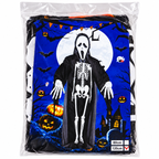 Kids Halloween Skeleton Ghost Costume – Black Robe, 120 cm
