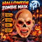 Realistic Zombie Horror Mask – Scary Halloween Face Mask