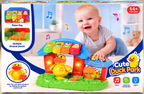 Abero Cute Duck Park Musical Learning Toy | Happy Farm Interactive Piano with Lights, Sounds & Animal Activities | Educational Toy for Babies