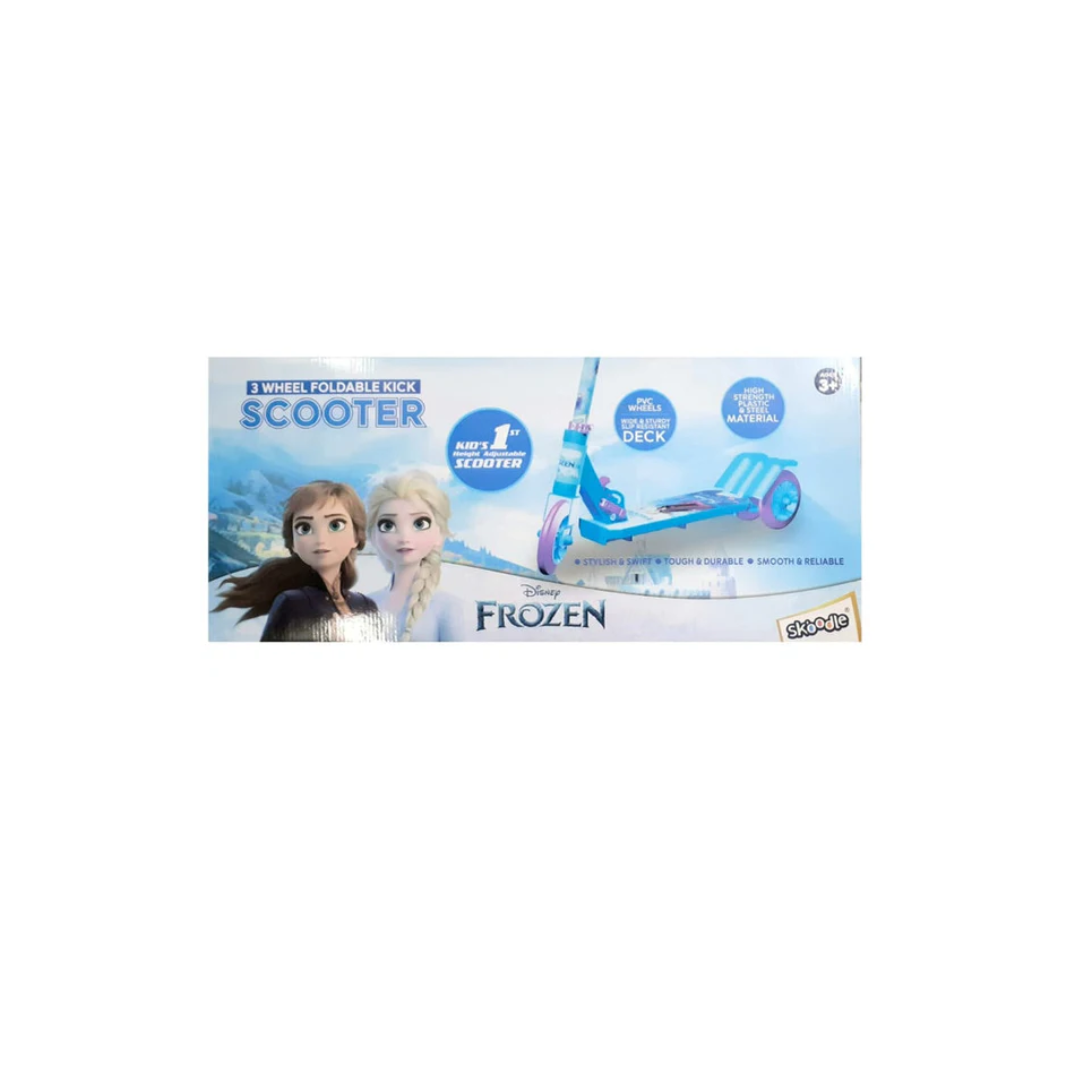 Skoodle 3 Wheel Foldable Kick Scooter Frozen