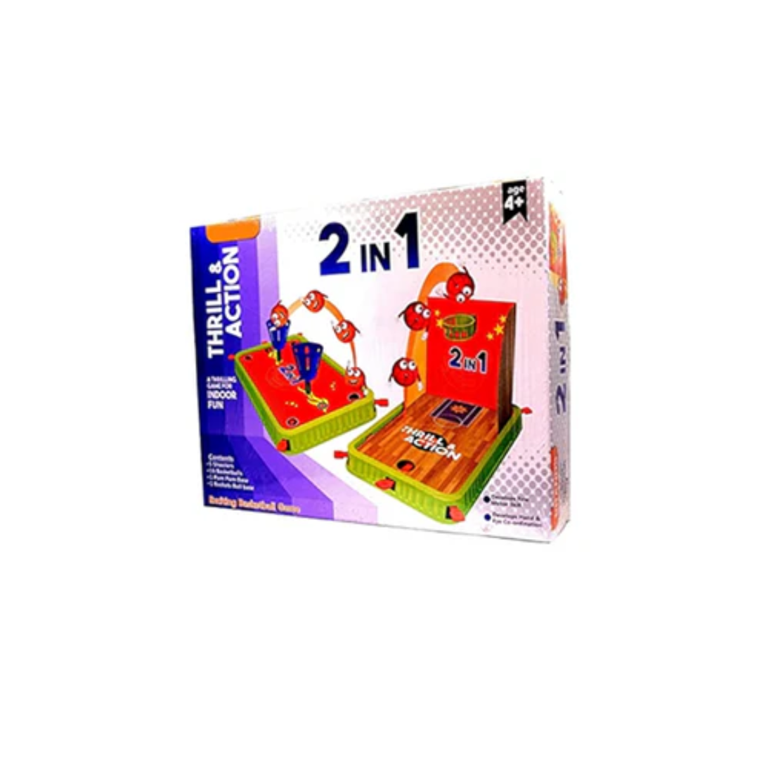 Play Craft 2 in 1 Basketball Thrill & Action Indoor Party & Fun Board Game