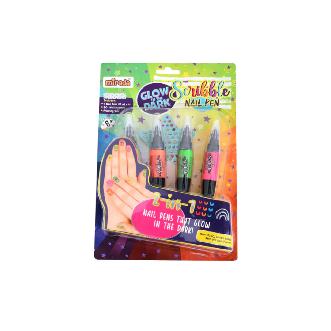 Mirada Glow in the Dark Scribble Nail Pen Nail Art Kit