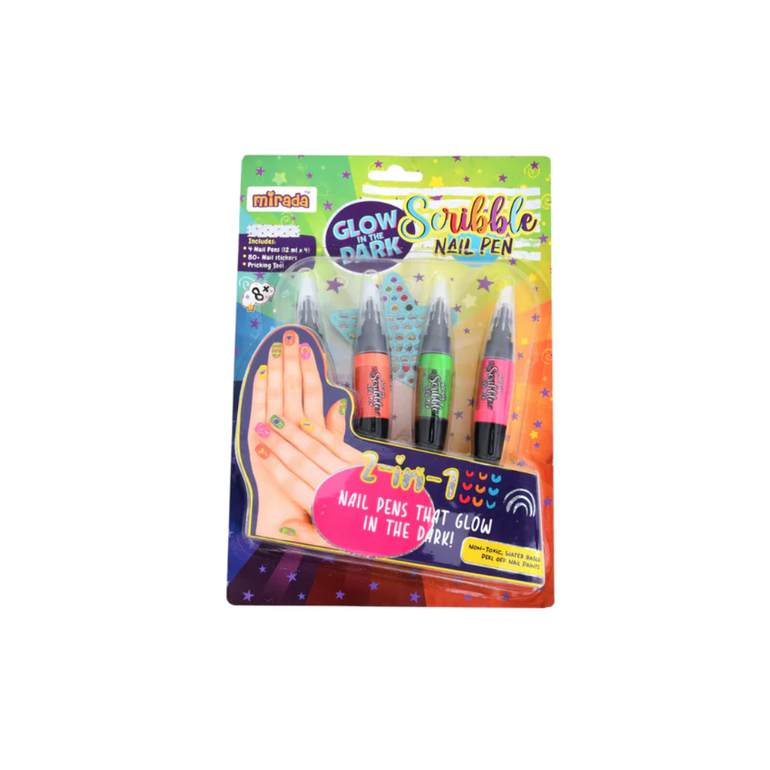Mirada Glow in the Dark Scribble Nail Pen Nail Art Kit