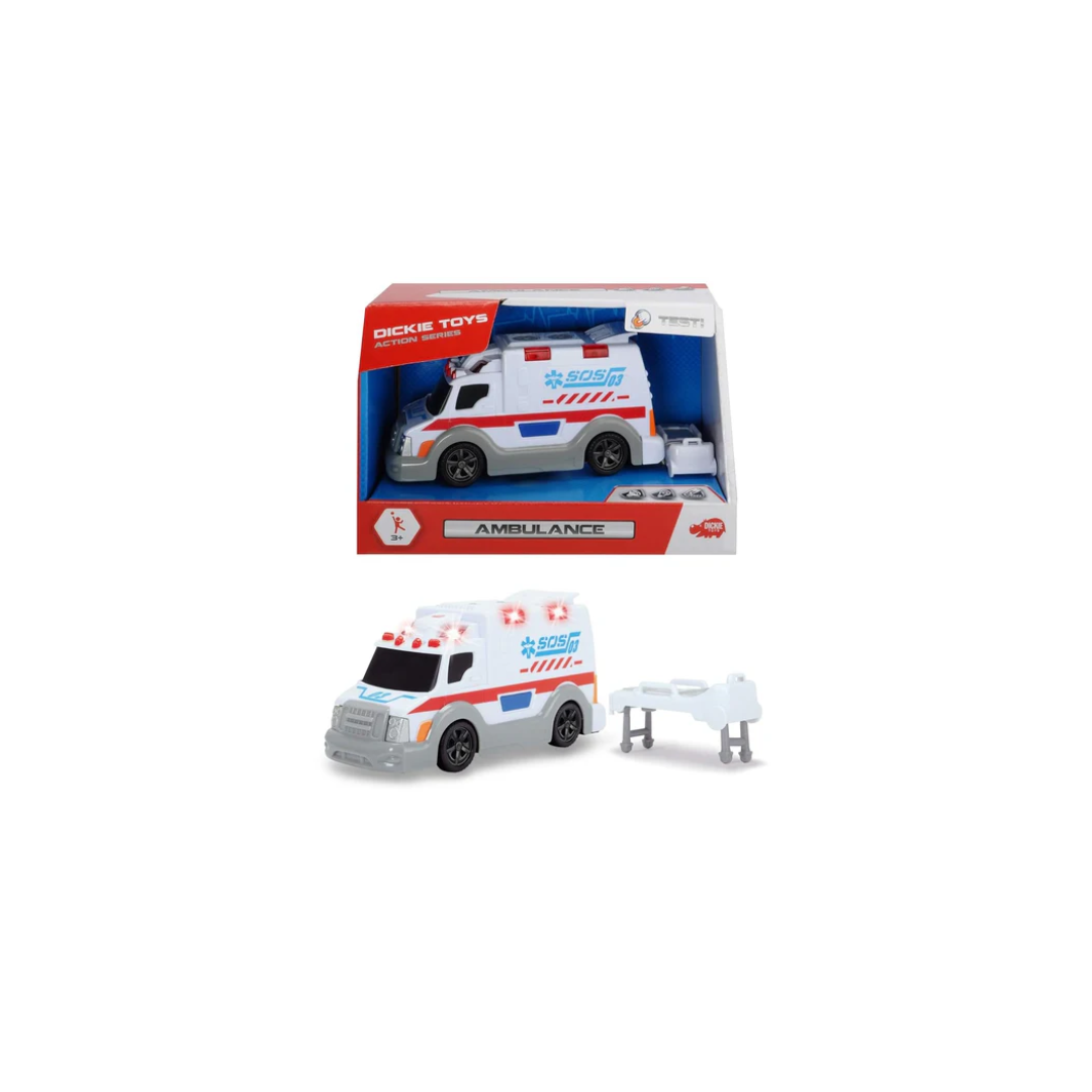 Dickie Toys Light and Sound Vehicle Ambulance Rainbow Toys