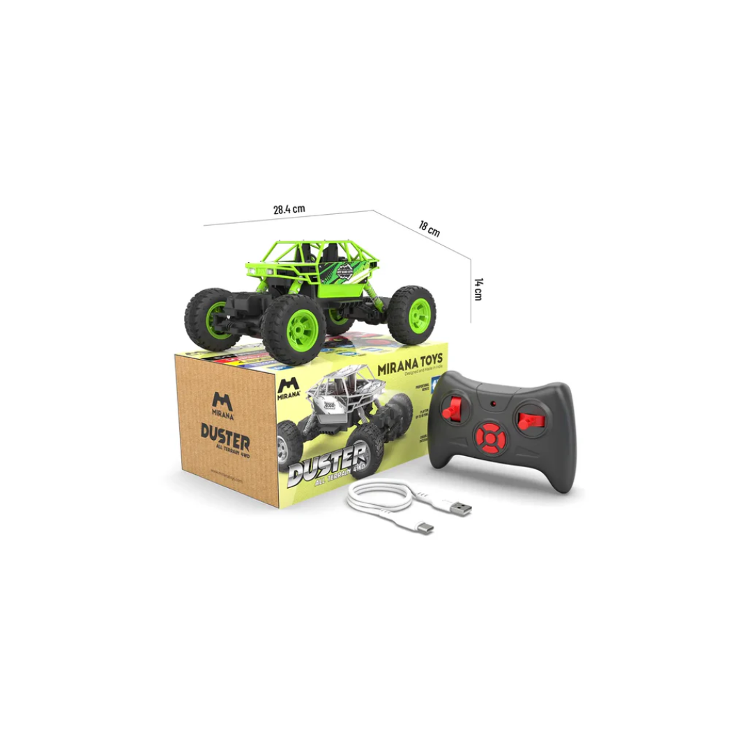 Mirana Duster 4x4 All Wheel Drive Remote Control Monster Car Green