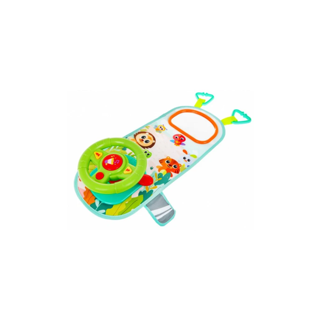 Hola Baby Car Steering Wheel with Lights Music Indicator and Horn Pretend to Drive Toy