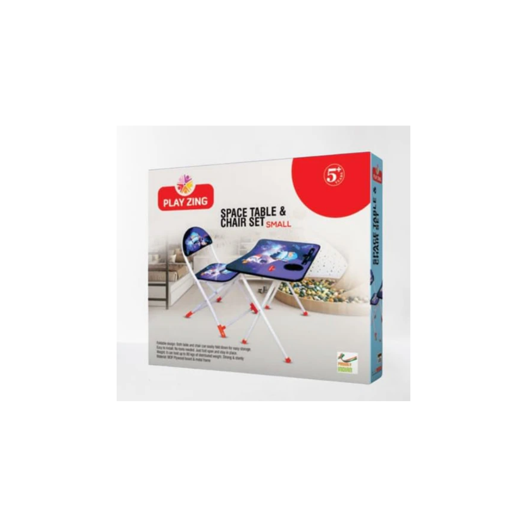 Play Zing Kids Table and Chair Set Space Multicolor