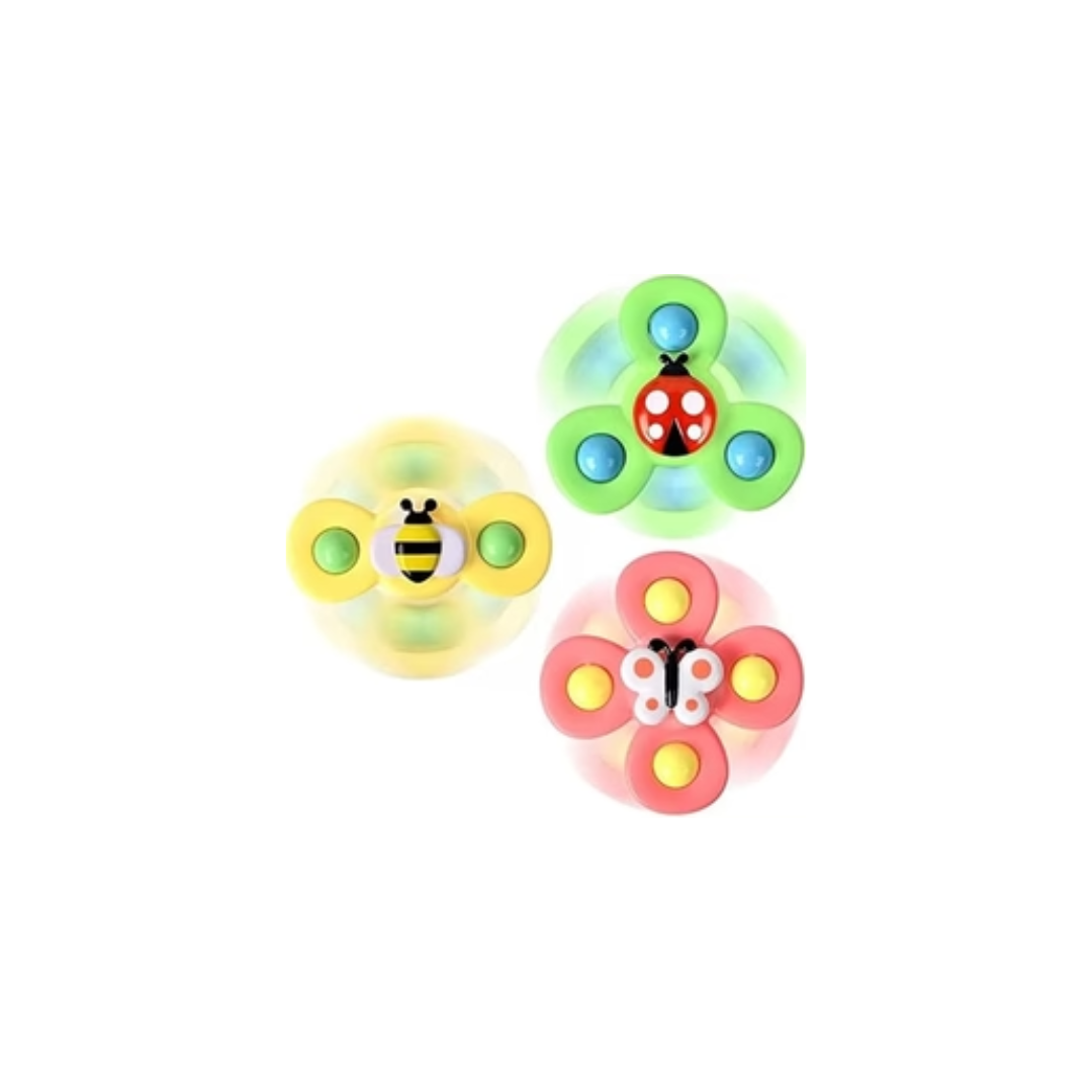 Rainbow Toys  Suction Cup Spinner Toys 3Pcs