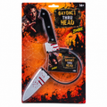 Halloween Bloody Knife Headband | Fake Knife Through Head Horror Costume Accessory for Halloween & Fancy Dress
