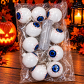 Halloween Hanging Eyeball String Lights | Scary Blue Eyeball Decoration for Horror Parties & Haunted Houses