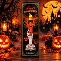 Halloween Skeleton Hand Candle Light | Spooky LED Candle Decoration with Skull Base