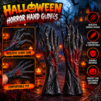 Halloween Horror Claw Hand Prop – Black & Red Spooky Decoration
