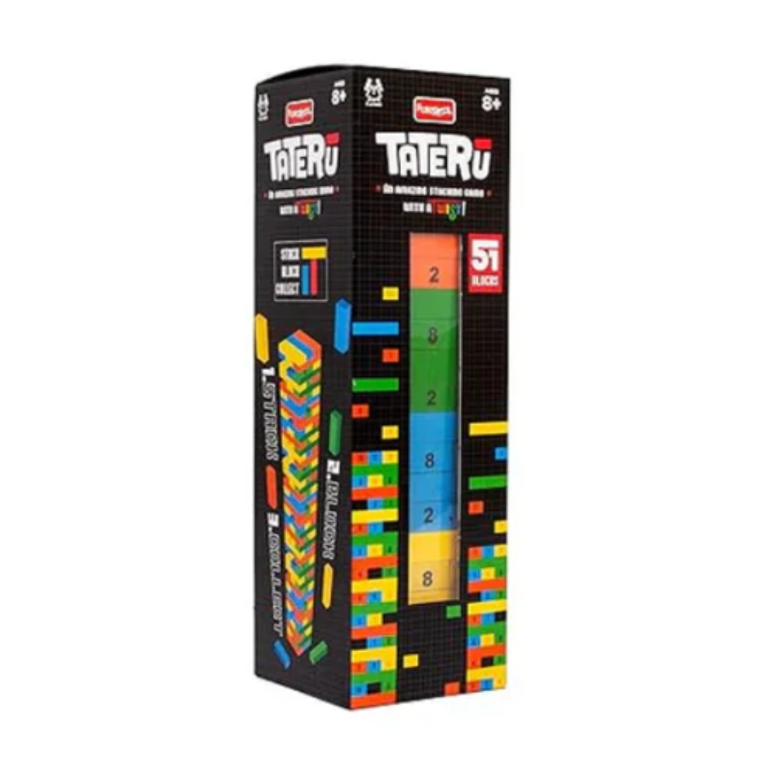 Funskool Adult Games,Tateru, Hardwood Blocks, Stacking Tower