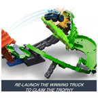 Hot Wheels Monster Trucks Sharks vs Dinos Dragon Destruction Track Set