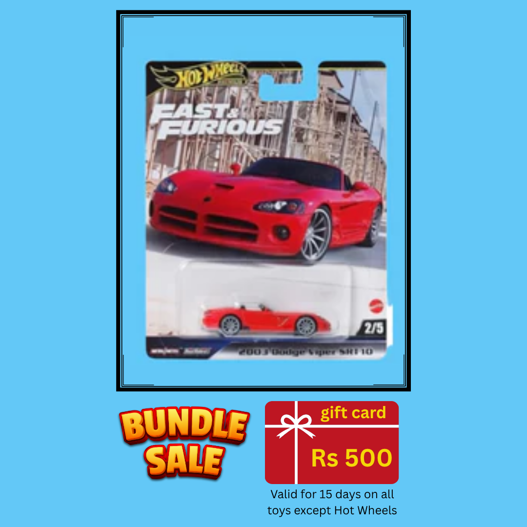Premium Hot Wheels 2003 Dodge Viper SRT10 Fast And Furious (Imported)