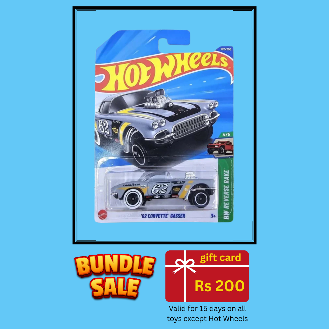 Hot Wheels Hw Reverse Rake 62 Corvette Gasser