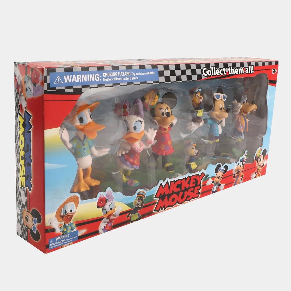 Mickey Mouse Cartoon Character Figure Set – Collectible Mini Figures Set for Kids