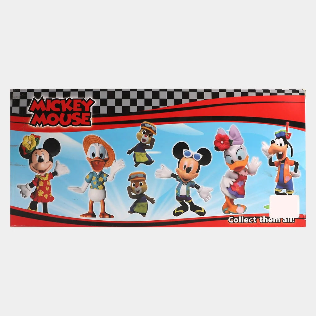 Mickey Mouse Cartoon Character Figure Set – Collectible Mini Figures Set for Kids