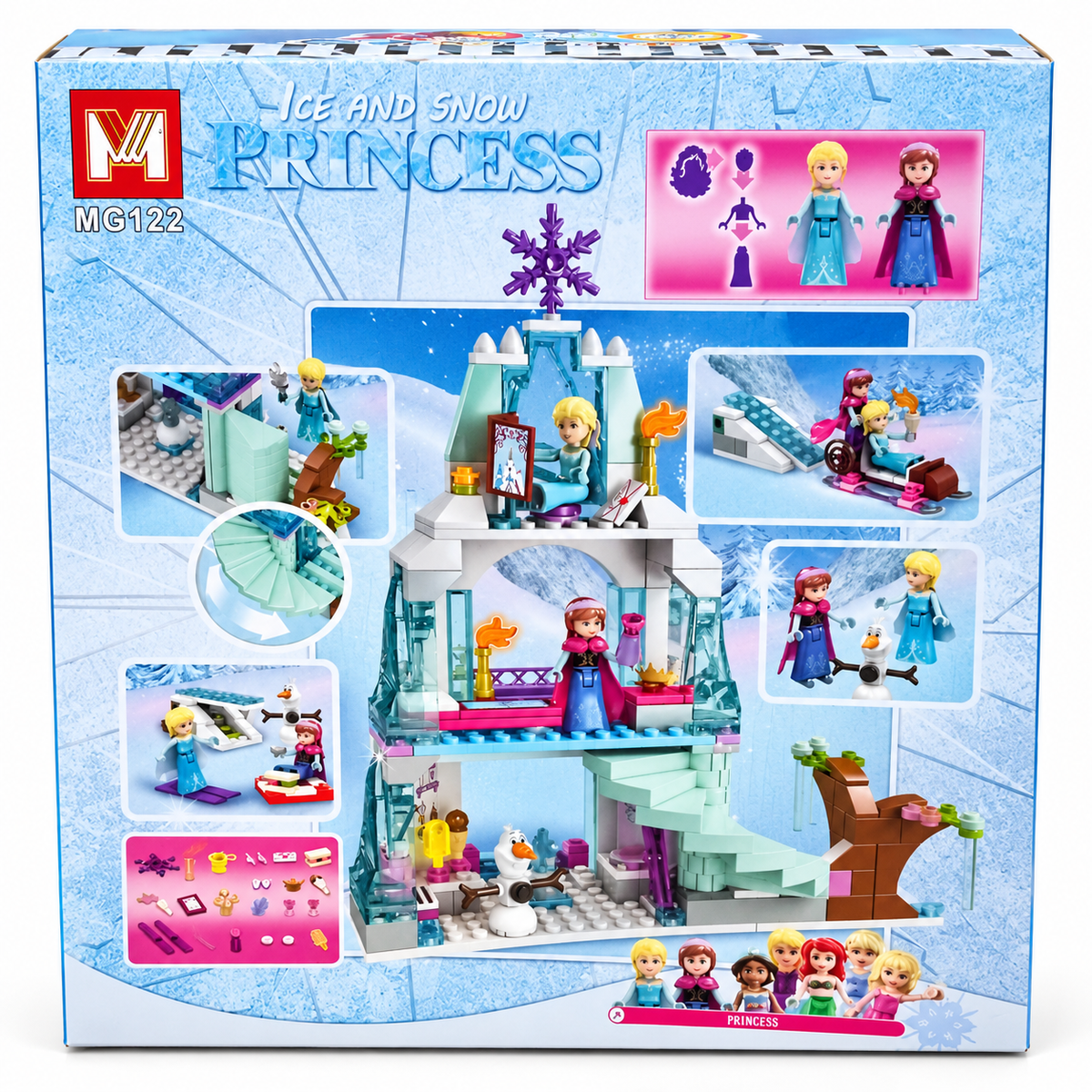 Ice and Snow Princess Castle Building Blocks Set – 314+ Pieces
