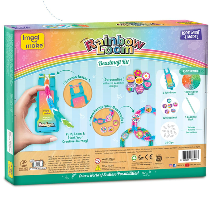 Imagimake Rainbow Loom Beadmoji Bracelet Making Kit