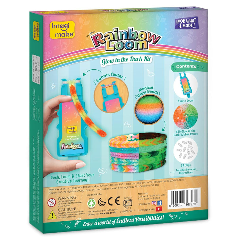 Imagimake Rainbow Loom Glow in the Dark Kit