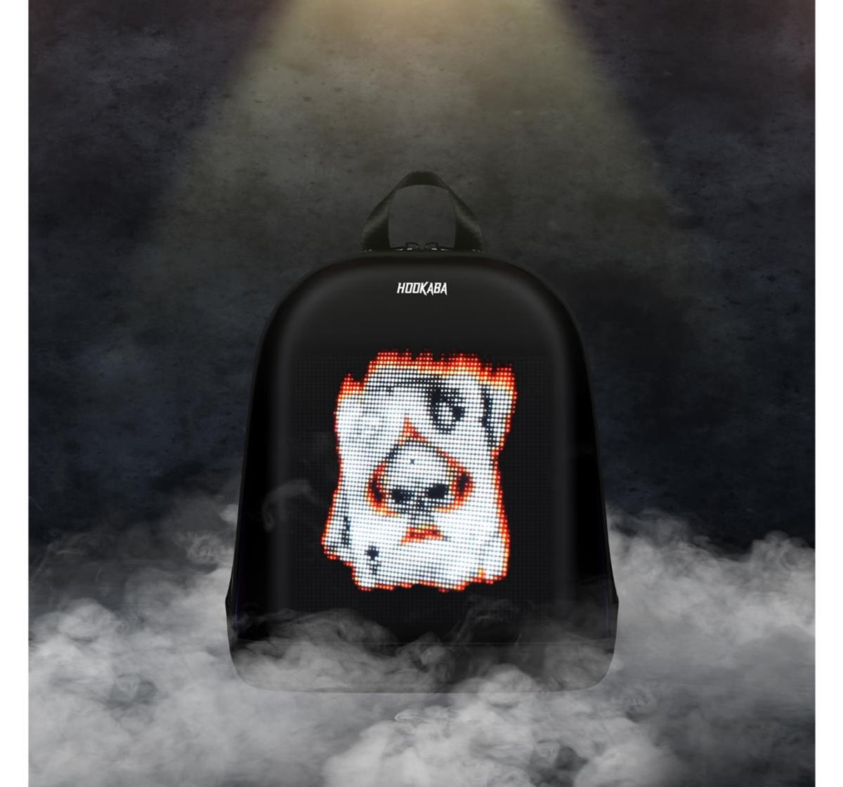 Hookaba Bold Bling Black LED Backpack 8L – Bluetooth Smart Backpack