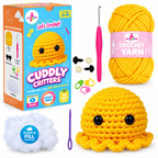 Kalakaram Cuddly Critters Crochet Kit – Ollie the Octopus, 12+ Years