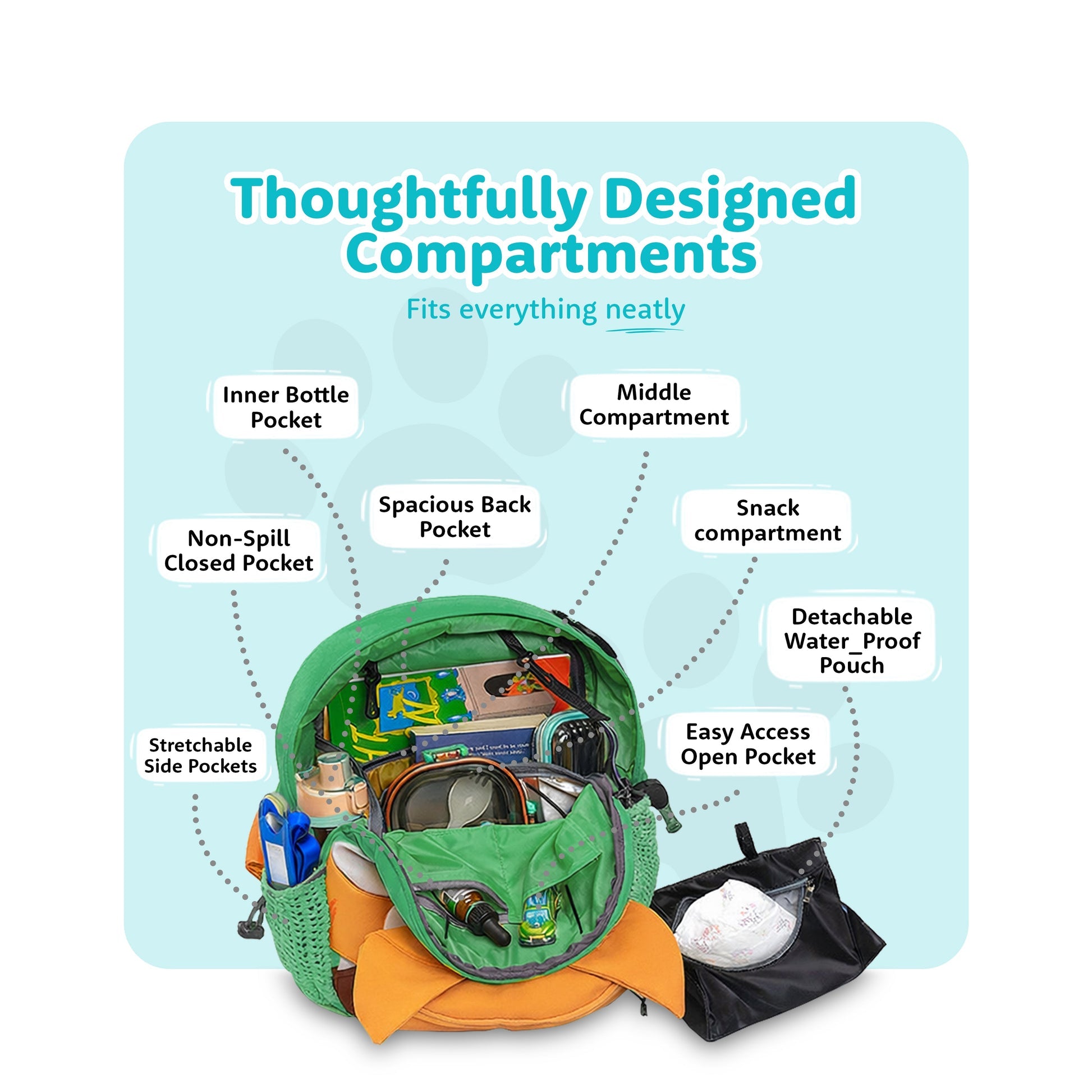 Filli & Me Artist Filli HugBag 12.5L Kids Backpack for Kindergarten (4–5 Years) Lightweight School & Travel Bag