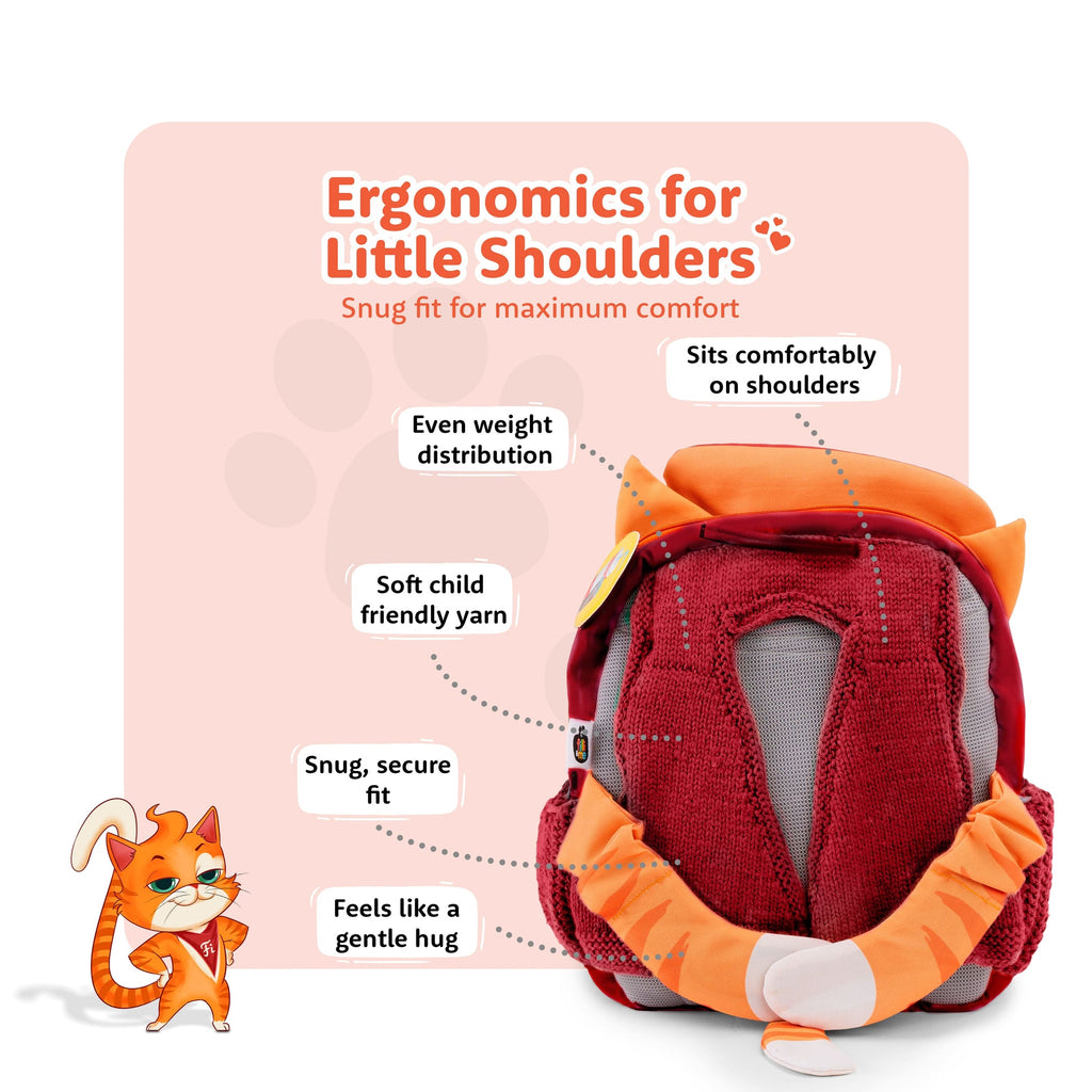 Filli & Me Chef Filli HugBag 12.5L Kids Backpack for Kindergarten (4-5 Years) Lightweight School & Travel Bag