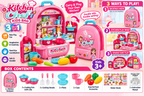 3-in-1 Kitchen Chef Kids Backpack Pretend Play Set – Portable Kitchen Toy | Ages 3+