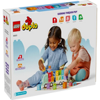 LEGO DUPLO Town Alphabet Truck Building Set 10421, 36 Pieces, ABC Learning Toy Truck with Detachable Trailer & 2 Figures – 2+ Years